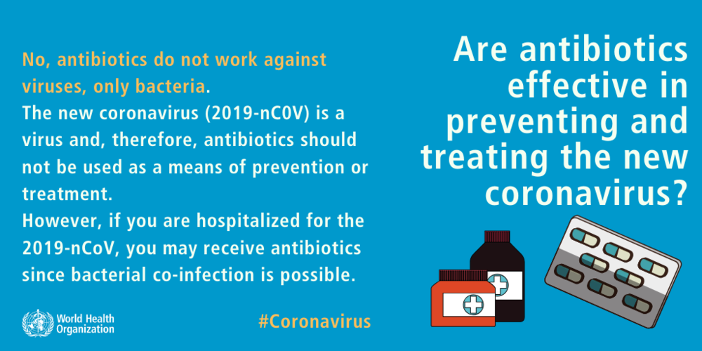  Can antibiotics prevent or treat the new coronavirus? 