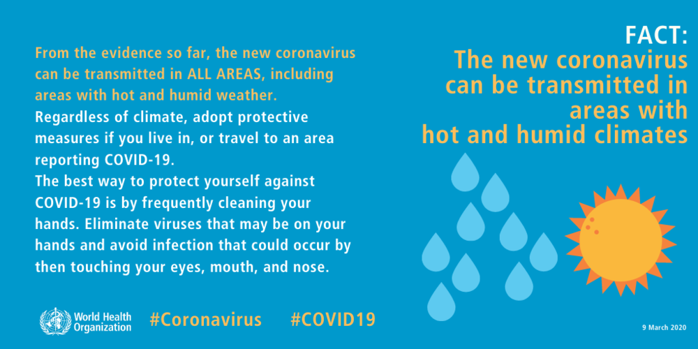  Will new coronavirus spread to ares with hot and humid climates? 