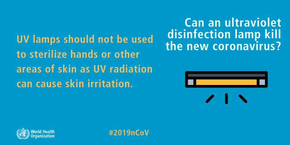  Should UV lamps be used to sterilize hands? 