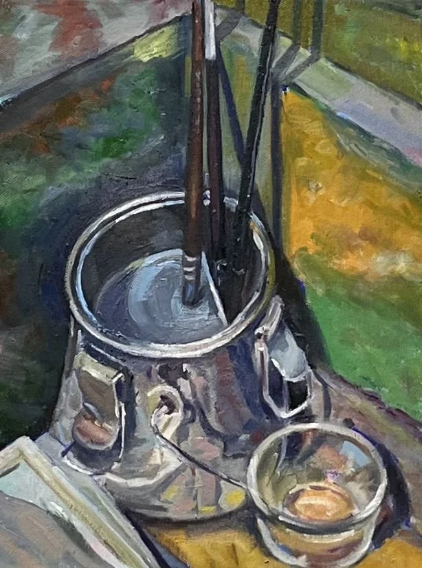 BRUSHES IN A BRUSH WASHER