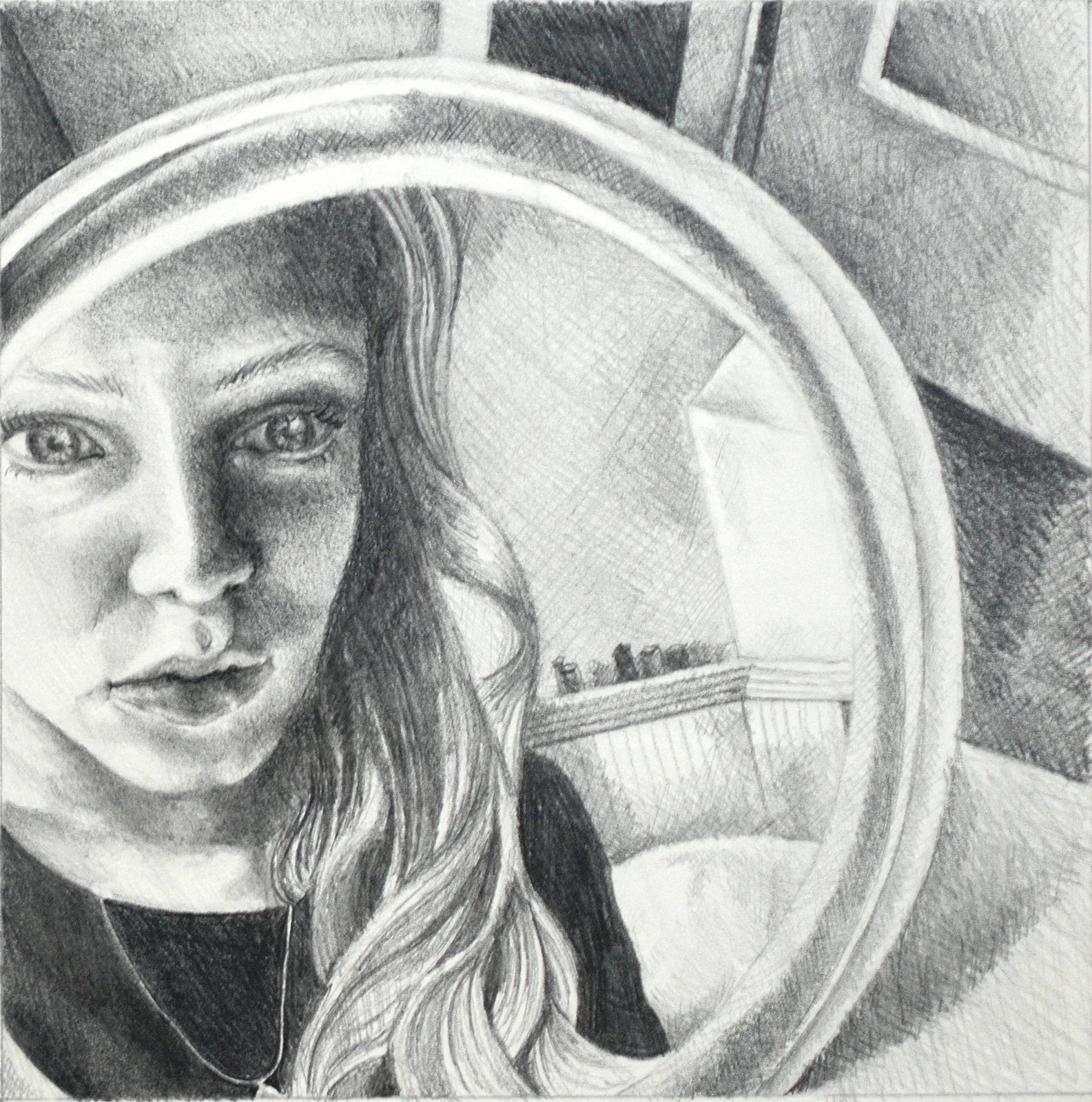 Self Portrait Looking into Mirror.JPG