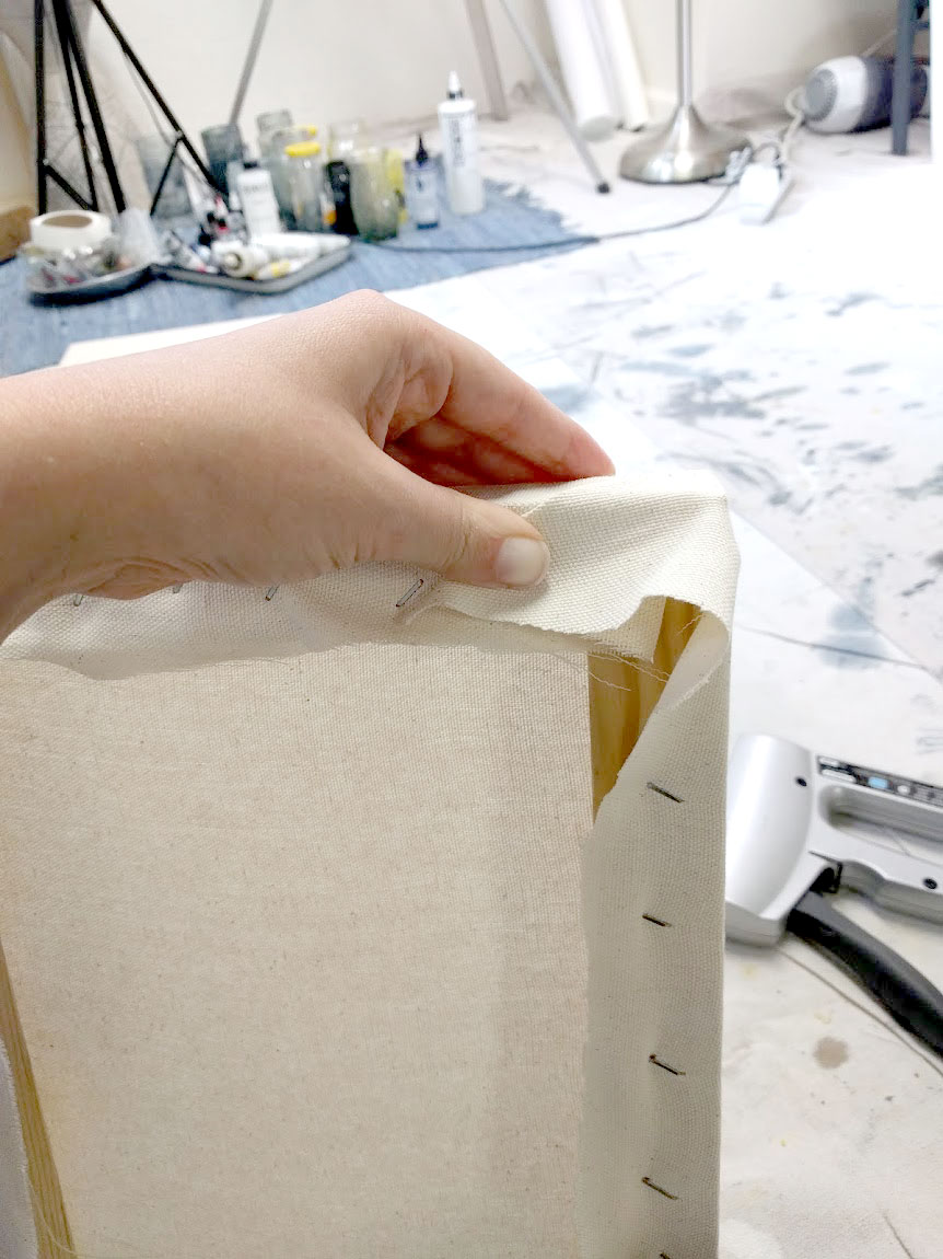 How I Stretch Canvas Tutorial — E.H. Sherman