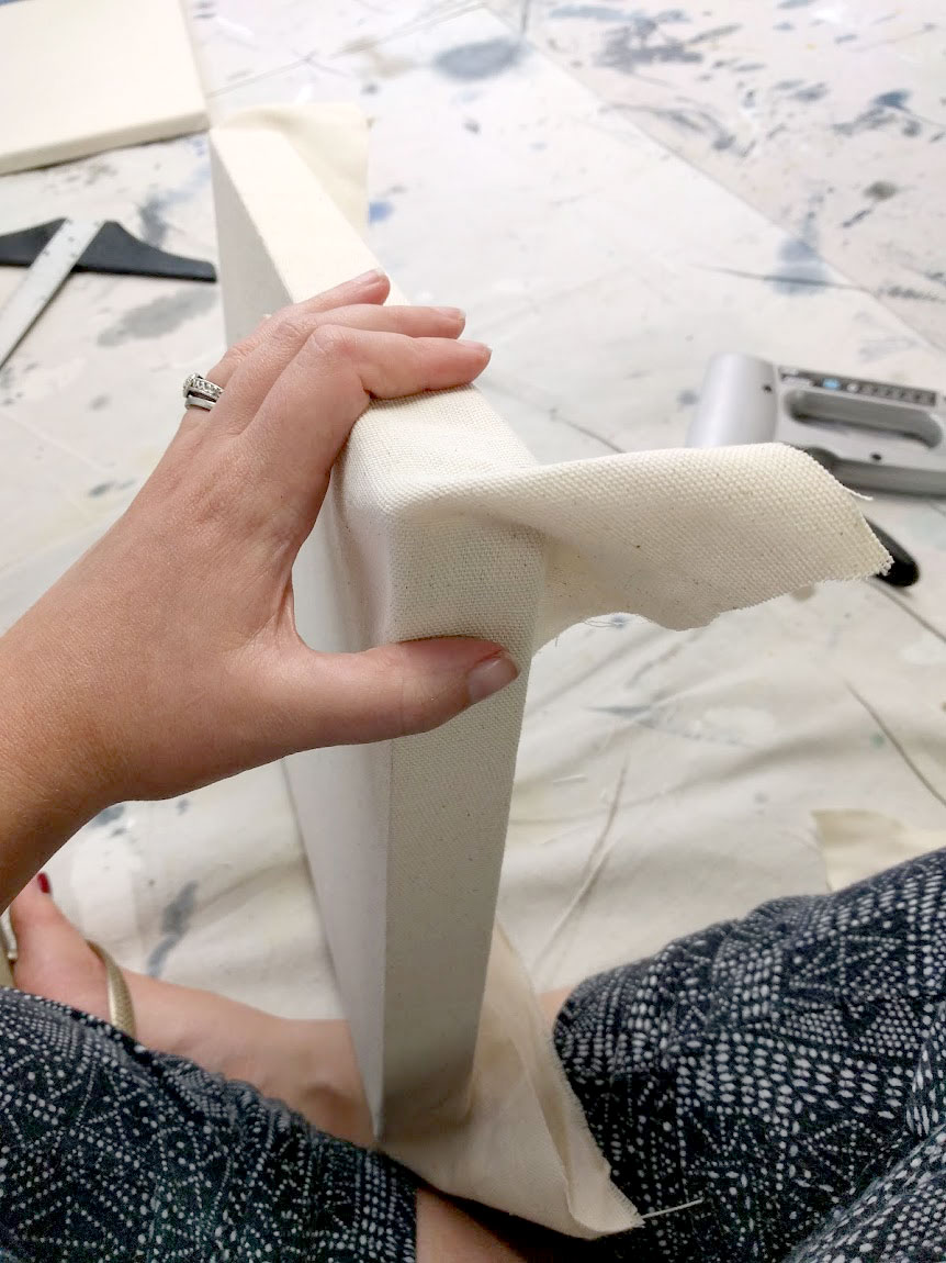 How I Stretch Canvas Tutorial — E.H. Sherman