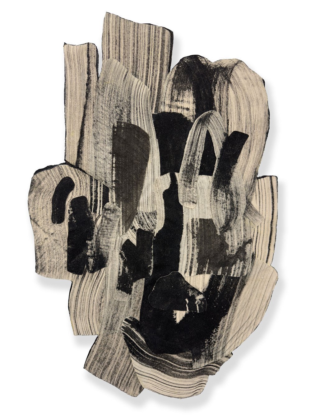 Henge 6 /// Acrylic on raw canvas, assembled on shaped wood.