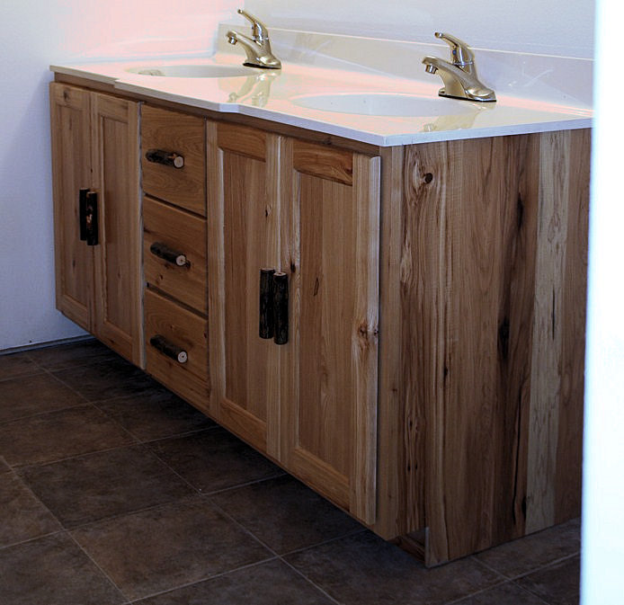 Rustic Hickory Vanity Vienna Woodworks