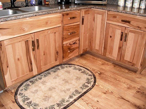 A Rustic Hickory Kitchen With Pictures, Rustic Hickory Kitchen Cabinets Pictures