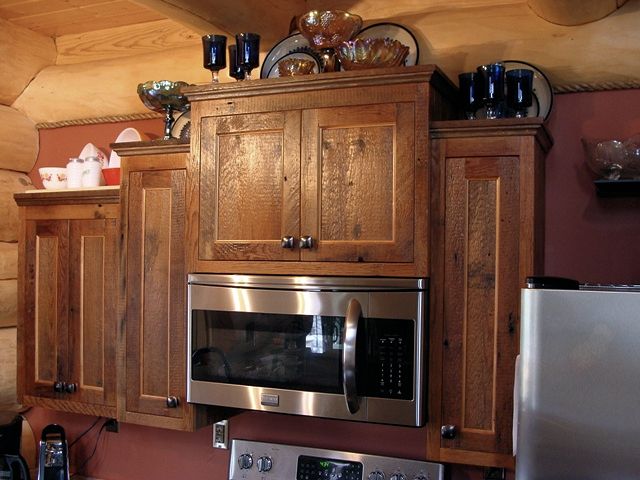 Custom Rustic Kitchen Cabinets Barn Wood Furniture Rustic