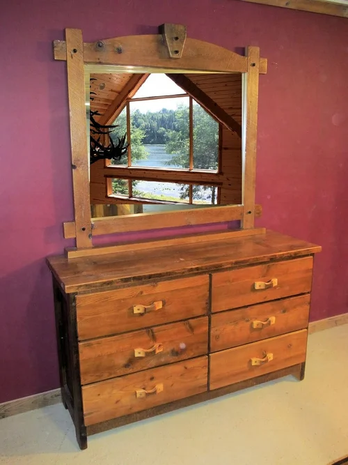 Barnwood Vintage Dresser 6 Drawer Natural Barnwood Vintage Dresser 6 Drawer Natural