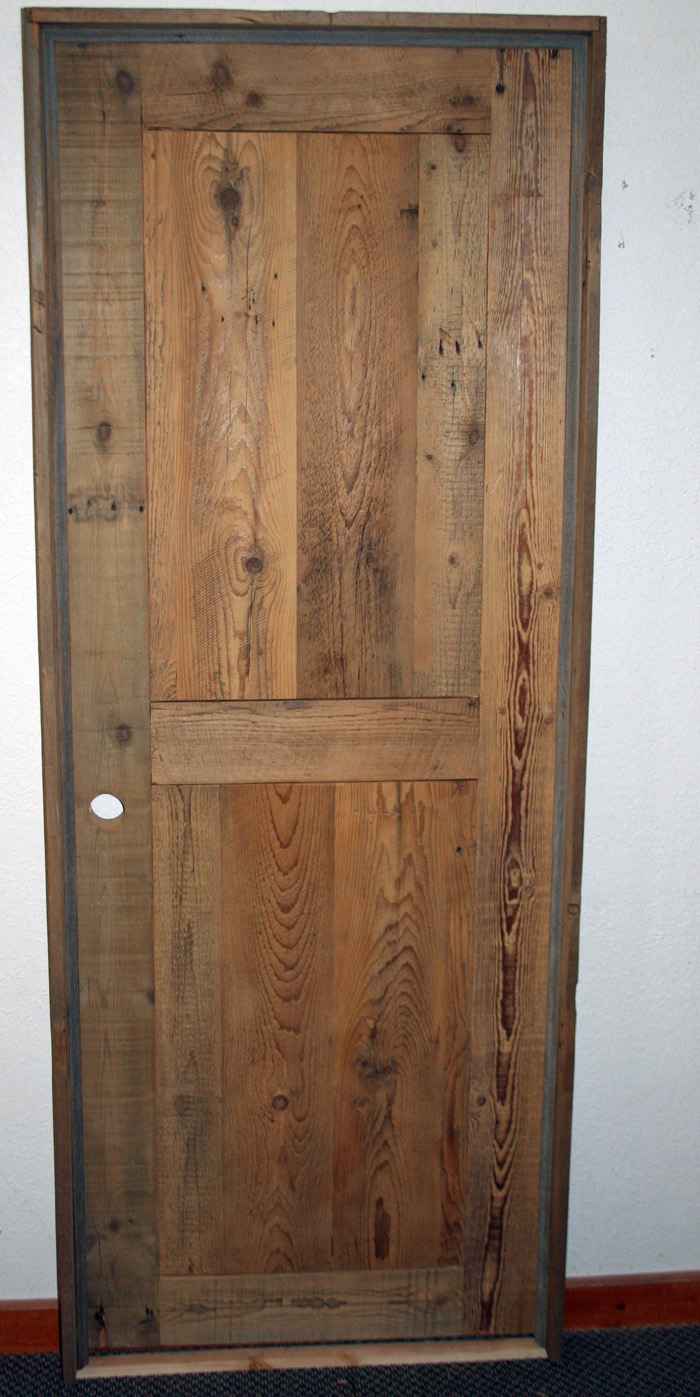 Barn Wood Interior Door Unfinished Barn Wood Furniture Rustic