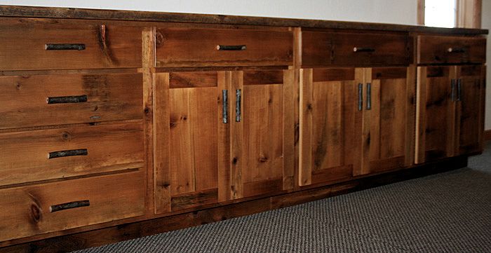 Reclaimed Barnwood Kitchen Cabinets Barn Wood Furniture Rustic