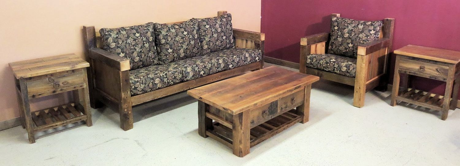 Rustic Wooden Living Room Furniture   Vienna Woodworks