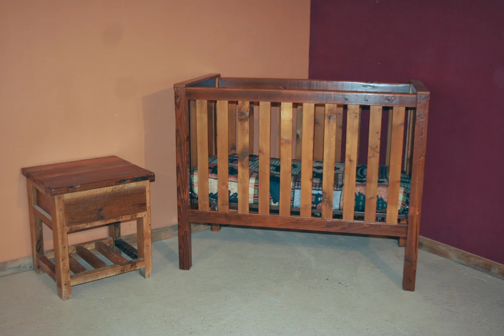 Barn Wood Baby Crib Standard - Main Image