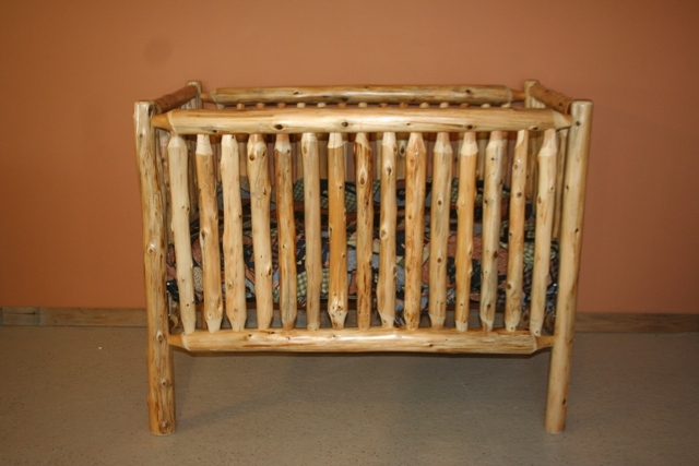 reclaimed wood crib