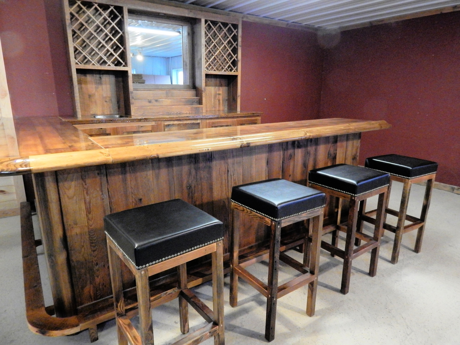 Reclaimed Barnwood Bar Furniture for Sale