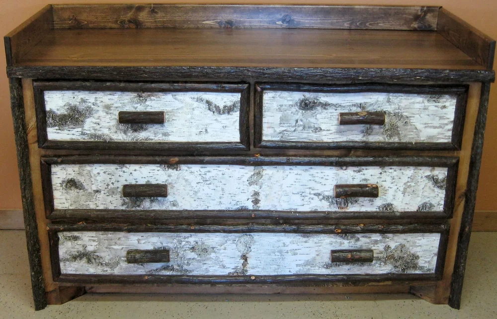 Birch Bark 4 Drawer Dresser for Sale | Vienna Woodworks