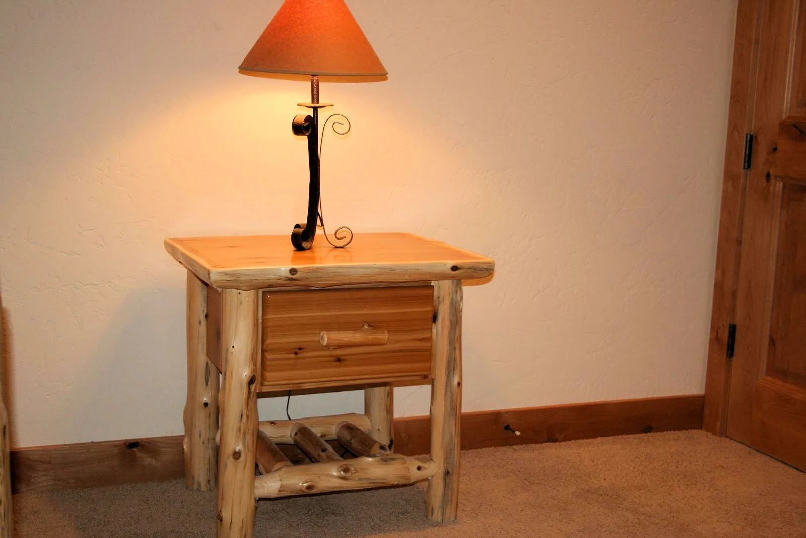 Shop Log Nightstands — Barn Wood Furniture Rustic Barnwood and Log