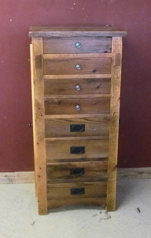 Barn Wood Jewelry Box Chest Furniture Rustic
