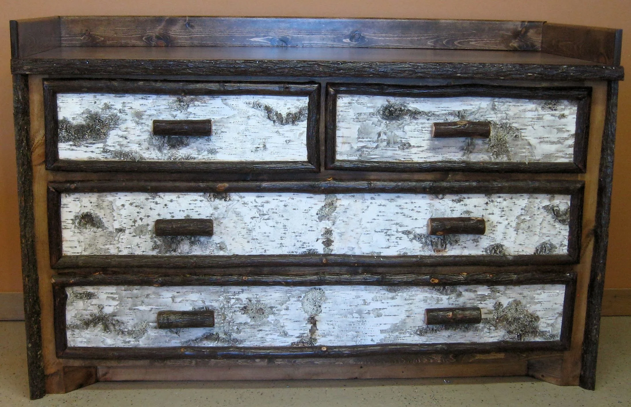 White Birch Bark Wood Furniture Vienna Woodworks