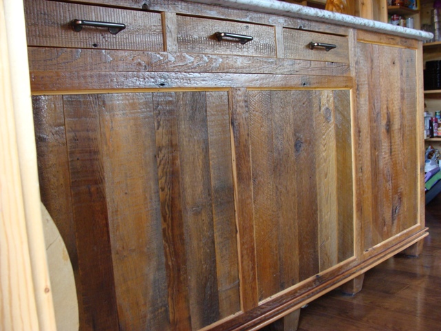 Reclaimed Barnwood Kitchen Cabinets Barn Wood Furniture Rustic