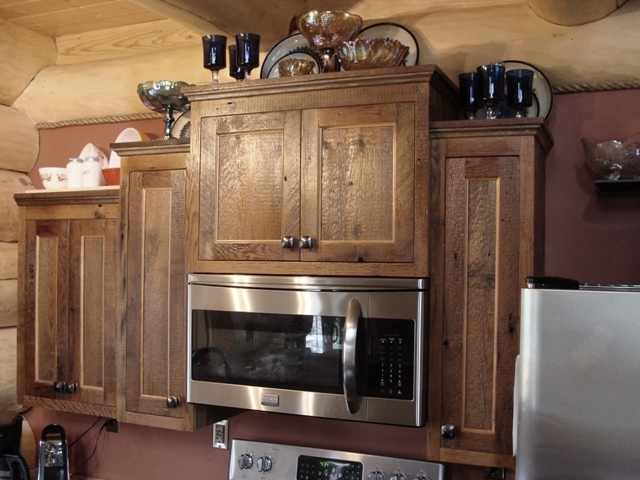 Reclaimed Barnwood Kitchen Cabinets, Rustic Wooden Kitchen Cabinet Doors