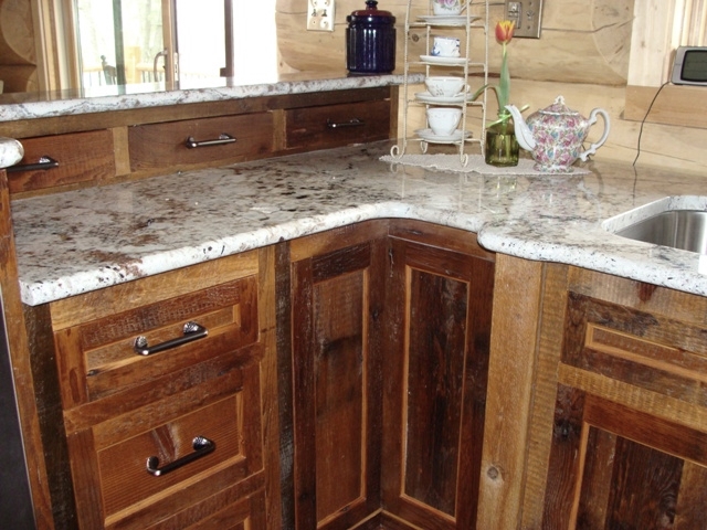 Reclaimed Barnwood Kitchen Cabinets Vienna Woodworks