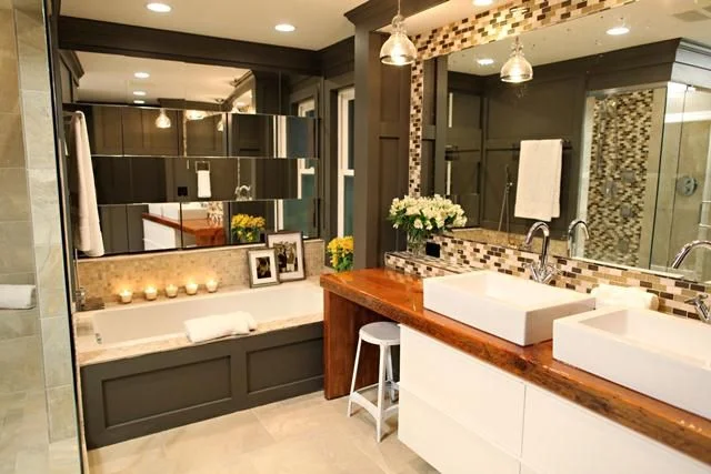 BathCrashers SEASON 5 EPISODE "TINY TO SPACIOUS" - Reclaimed Barn Wood Vanity we built