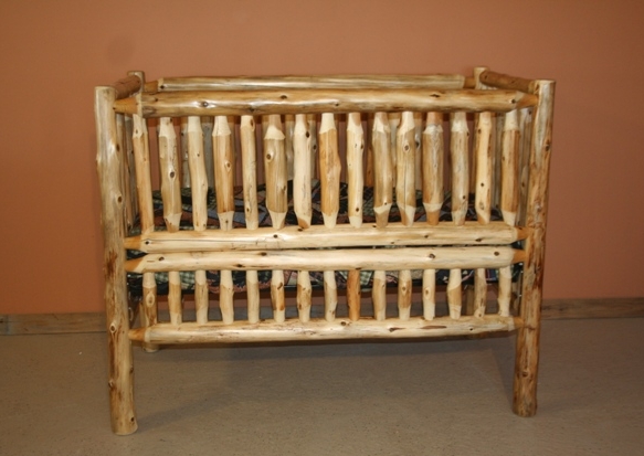 Cedar Log Convertible Crib