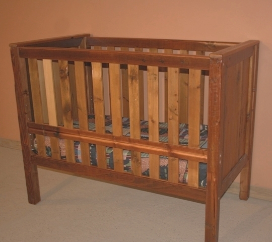 Barn Wood Baby Crib Convertible