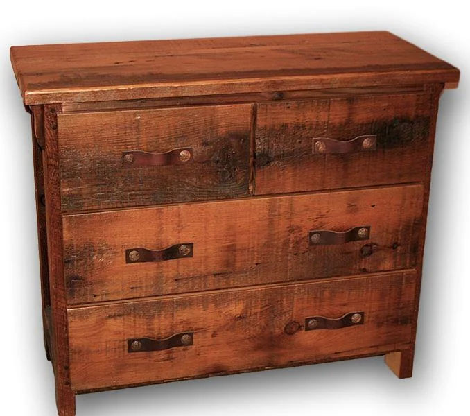 Brown Barnwood Low Boy Dresser