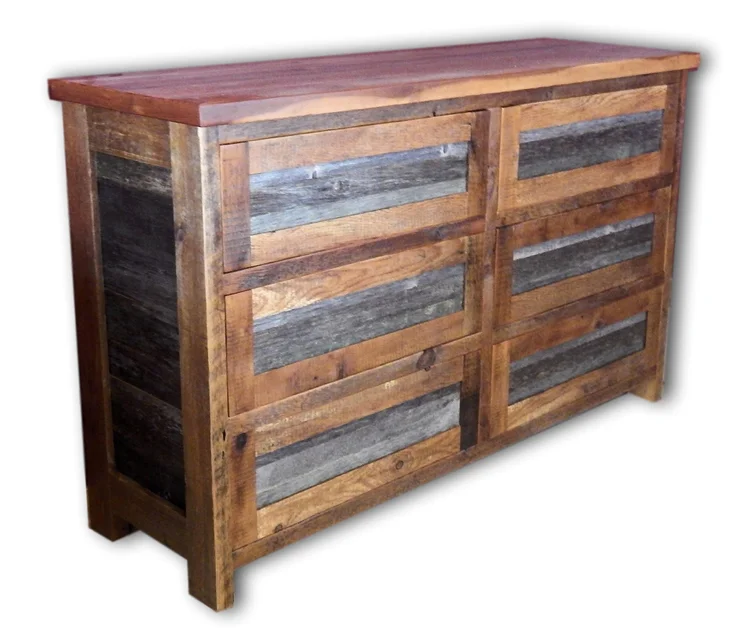 Gray and Brown Barn Wood Dresser Gray and Brown Barn Wood Dresser