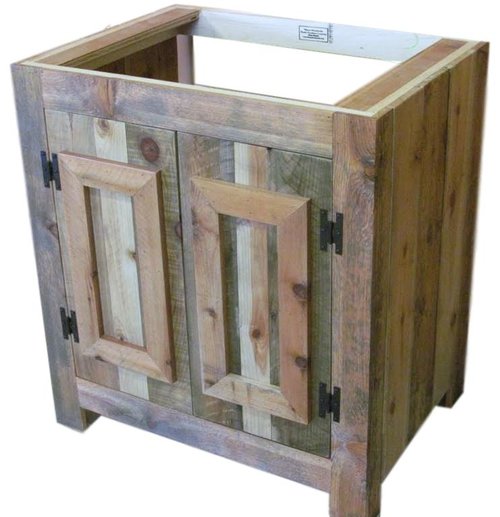 Reclaimed Rustic Wood Bathroom Vanity Vienna Woodworks