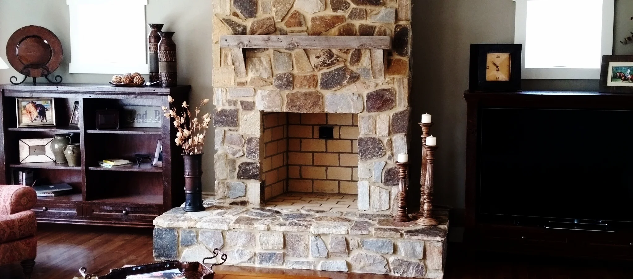 Rustic Living Room Space