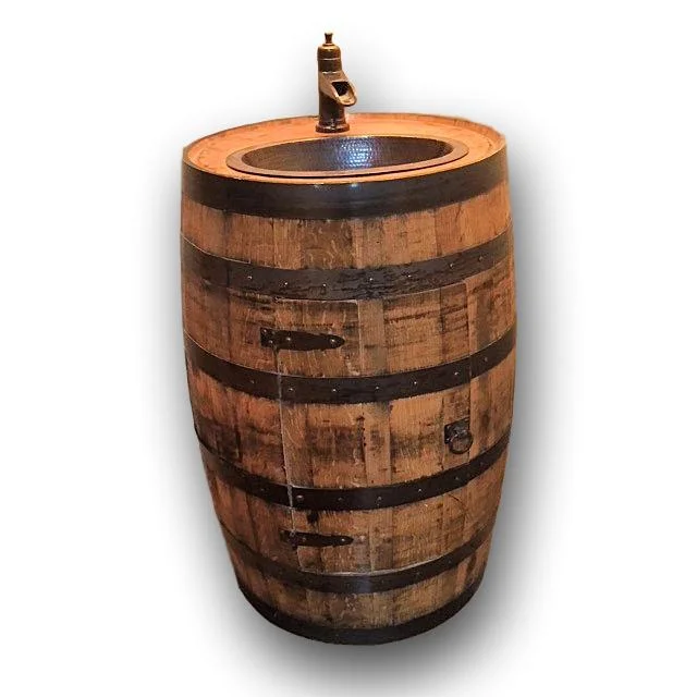 Barrel Sink Base Vanity crafted by Vienna Industries, LLC