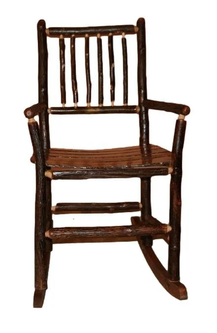 Hickory Log Rocking Chair
