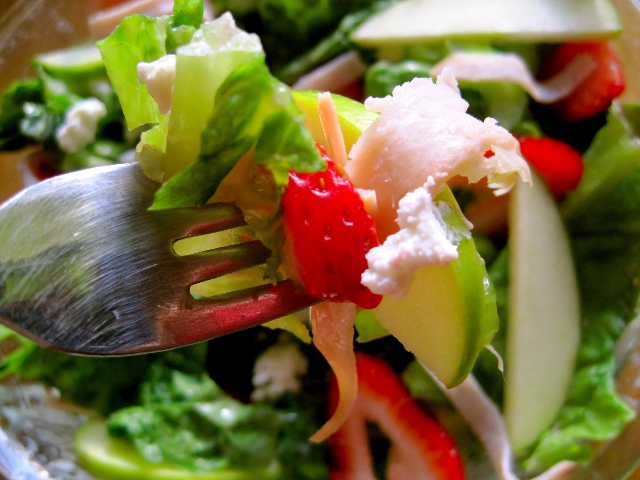 Summer Salad with Strawberry Balsamic Dressing