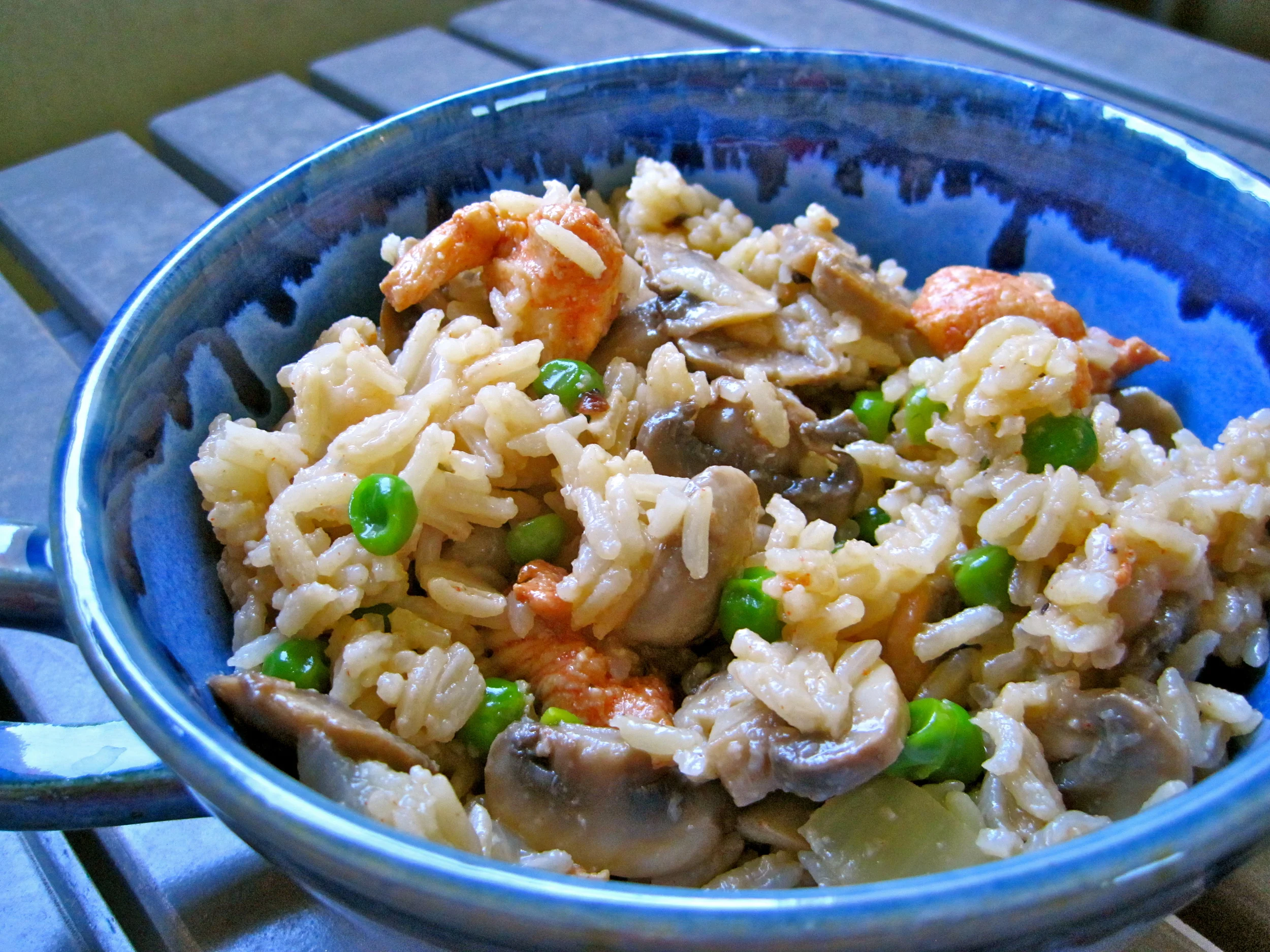 Creamy Chicken and Rice with Mushrooms