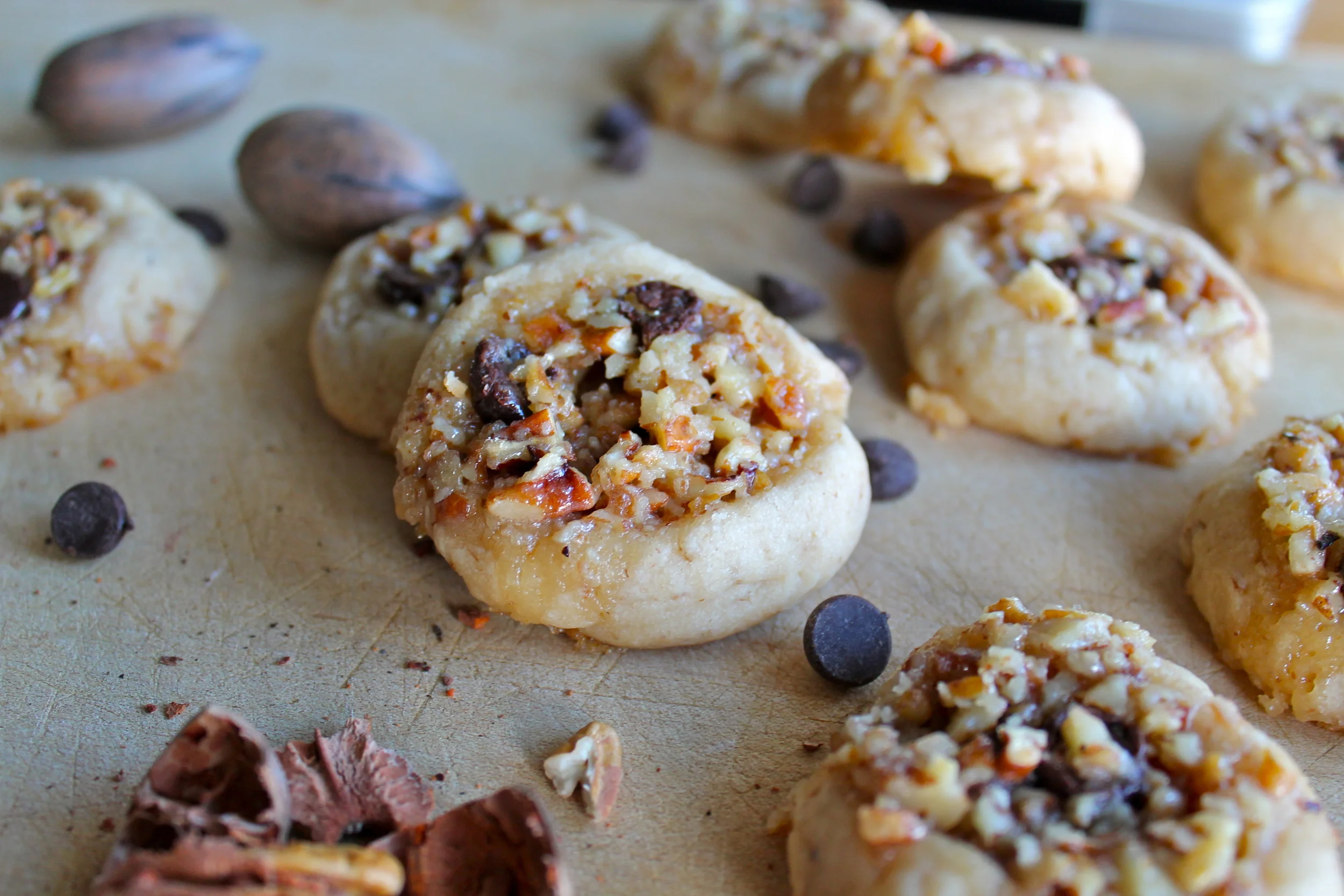 Chocolate Pecan Pie Cookies