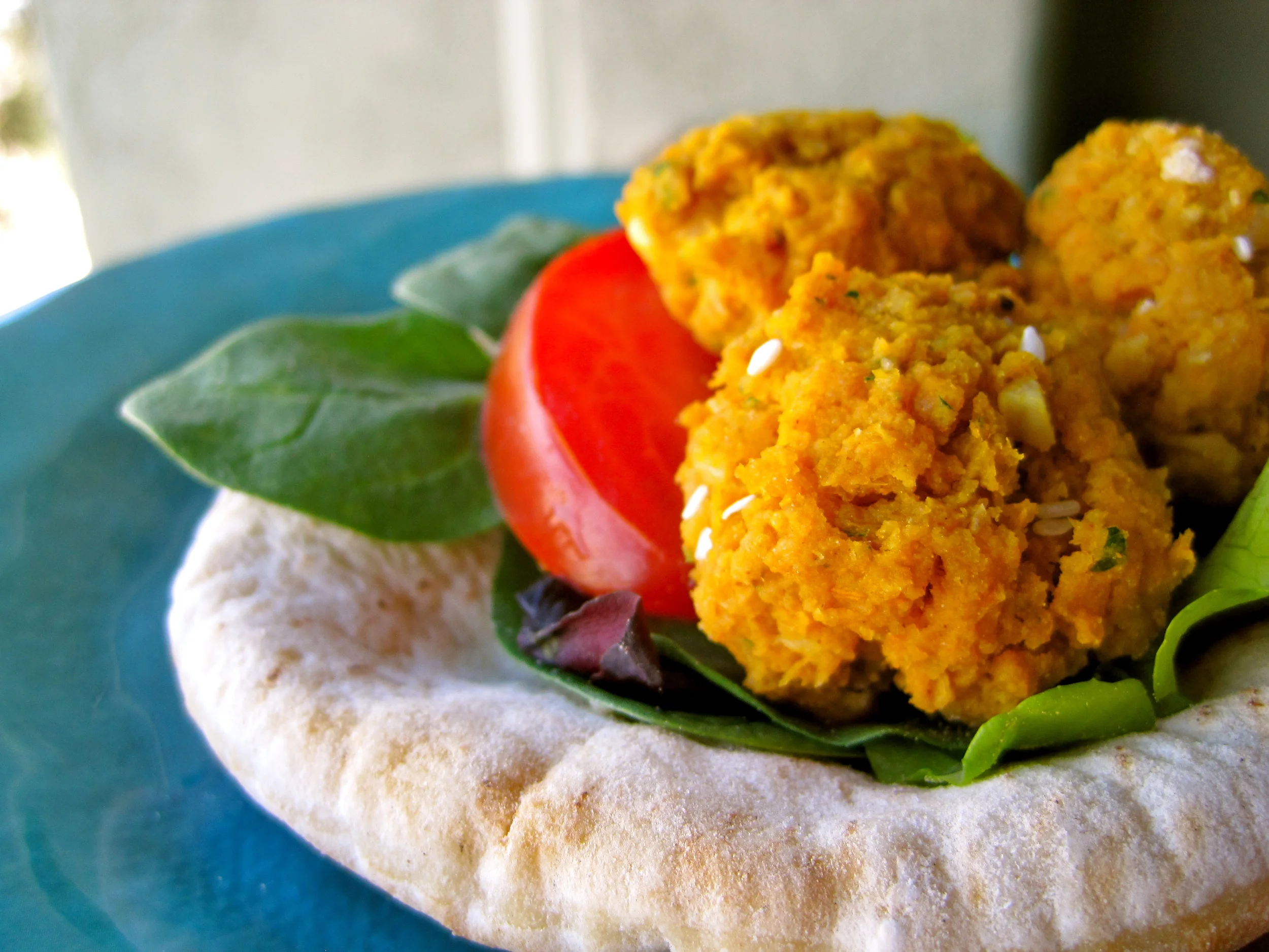 Baked Sweet Potato Falafel