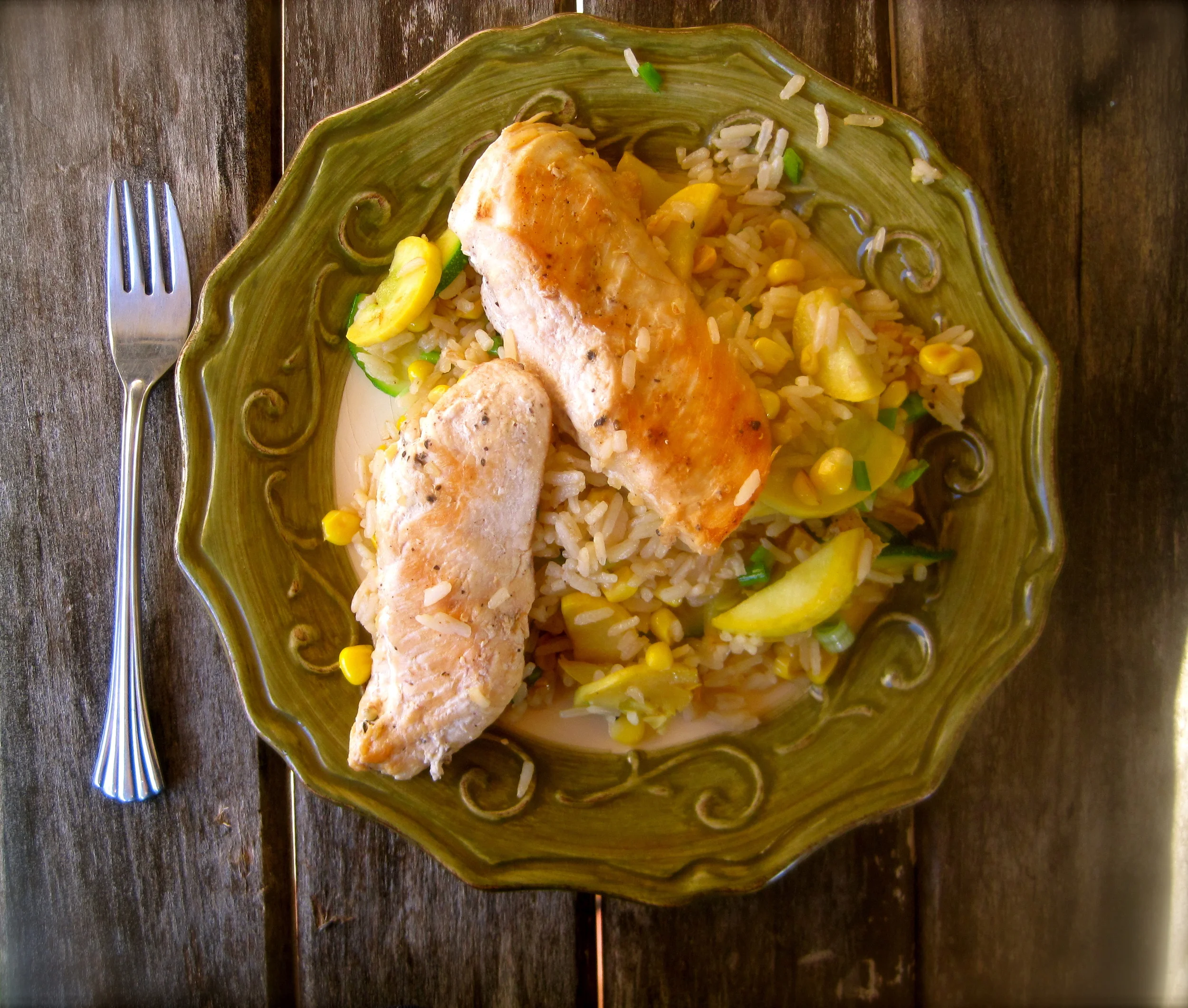 Garden-Fresh Chicken and Rice