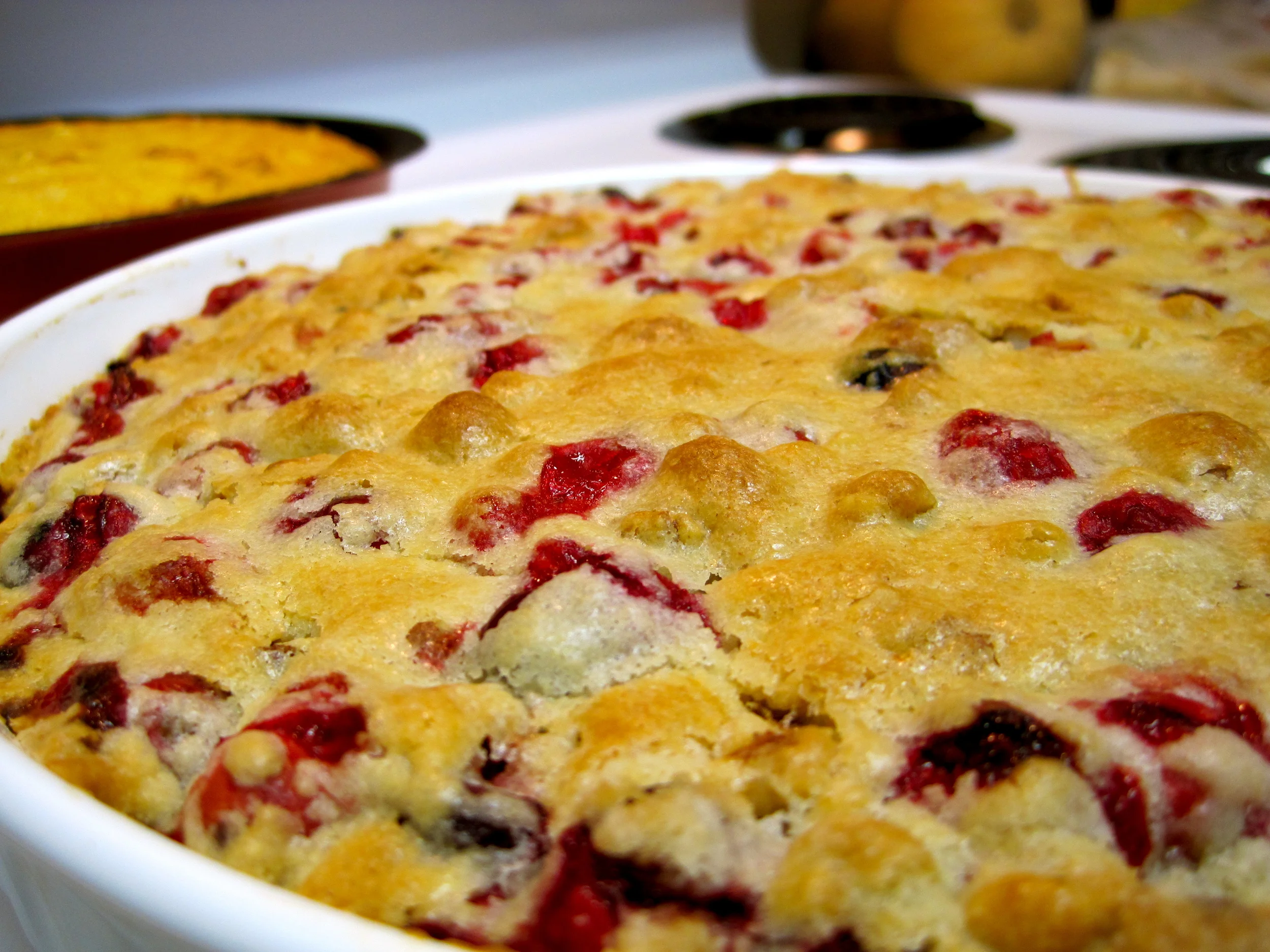 Crustless Cranberry Pie
