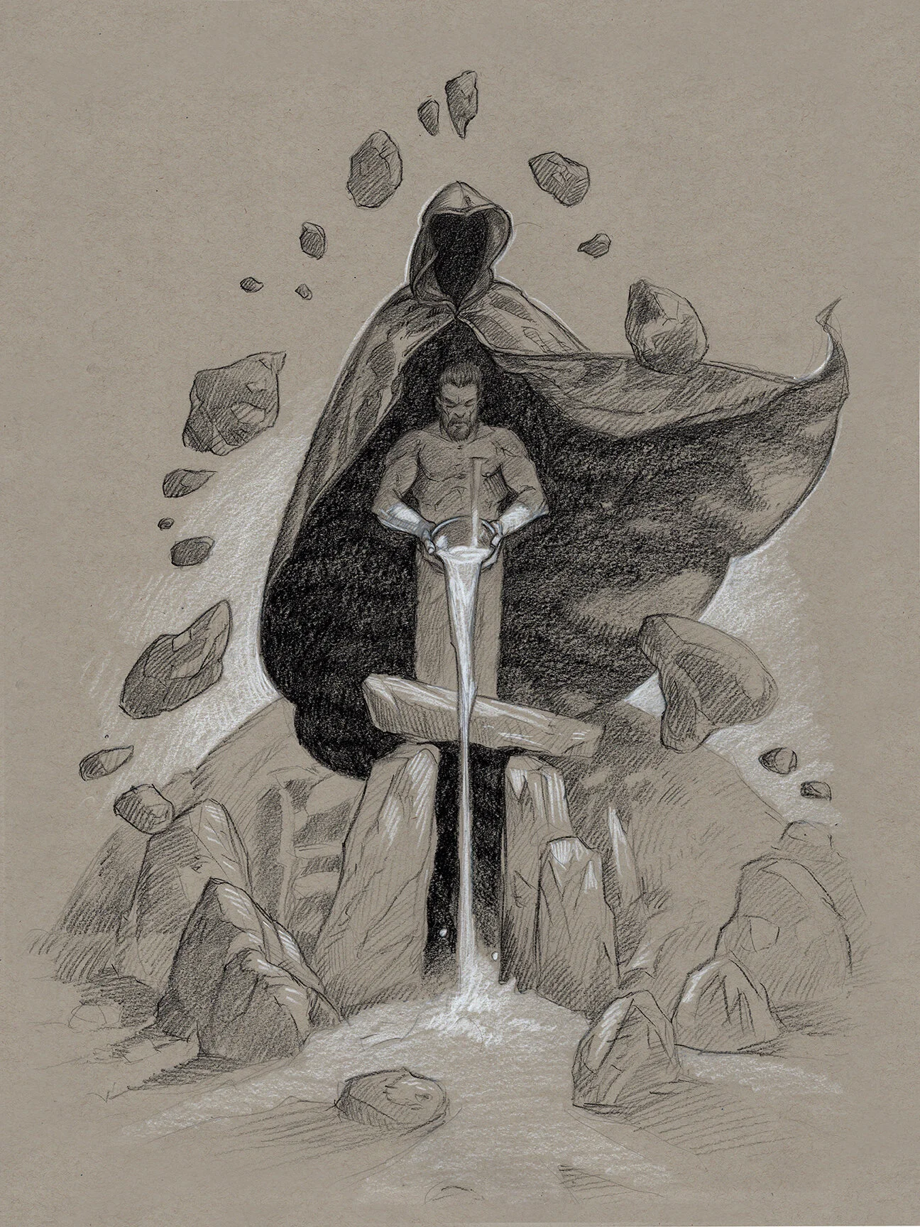 Sacrifice - Original Pencil Drawing
