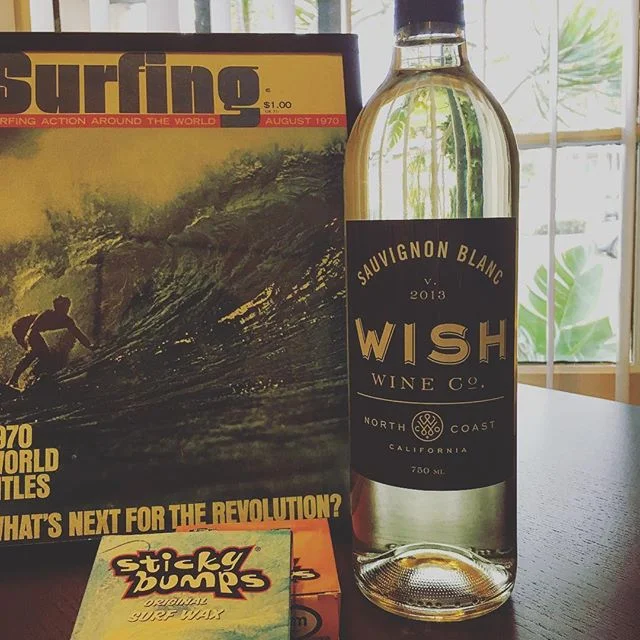 Here's to a great weekend! 🌴😎🍷#socal #apresurf #sauvignonblanc