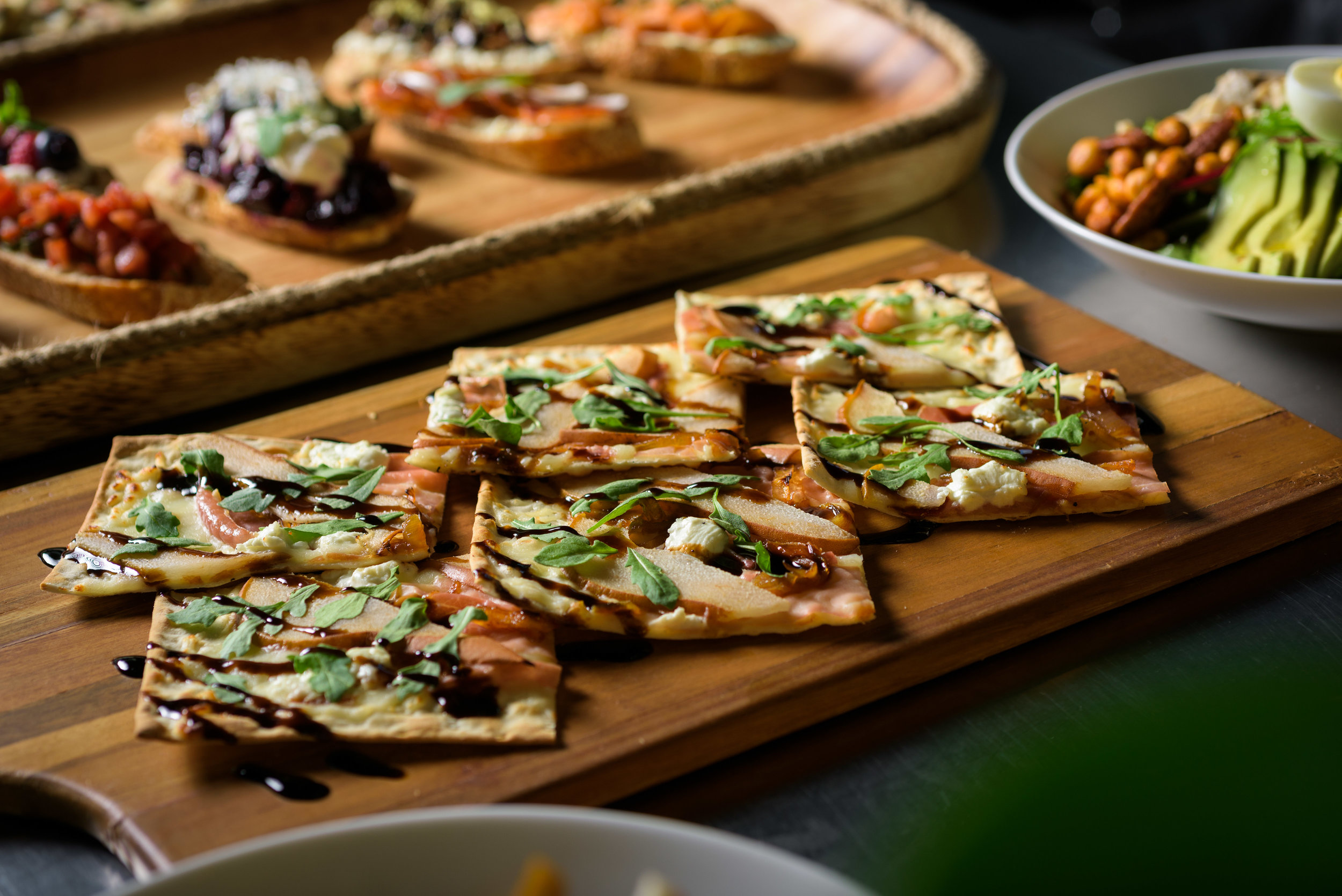 flatbread and other food – cupertino food photos at rootstock wine bar - photos by bay area commercial photographer chris schmauch
