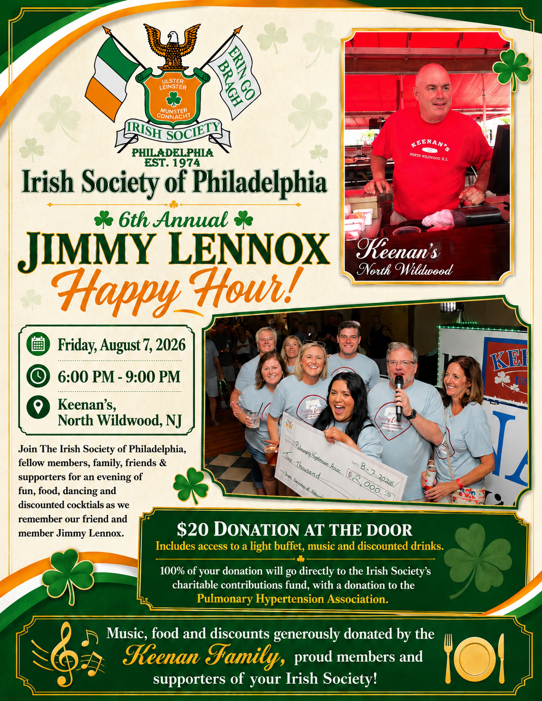 6th Annual Jimmy Lenox Happy Hour