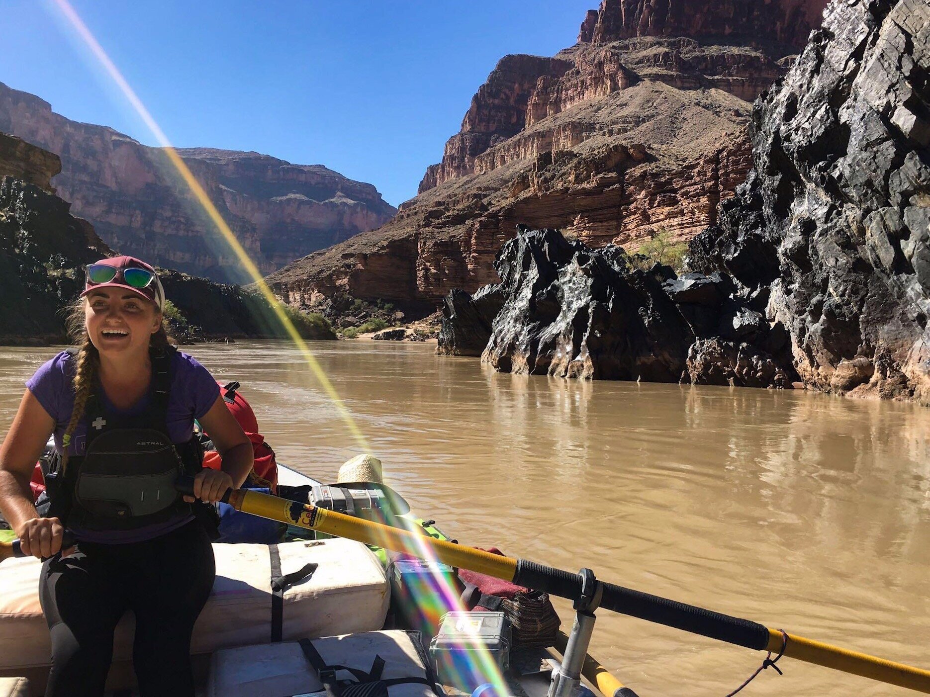 Fianna Soule rowing the Grand Canyon