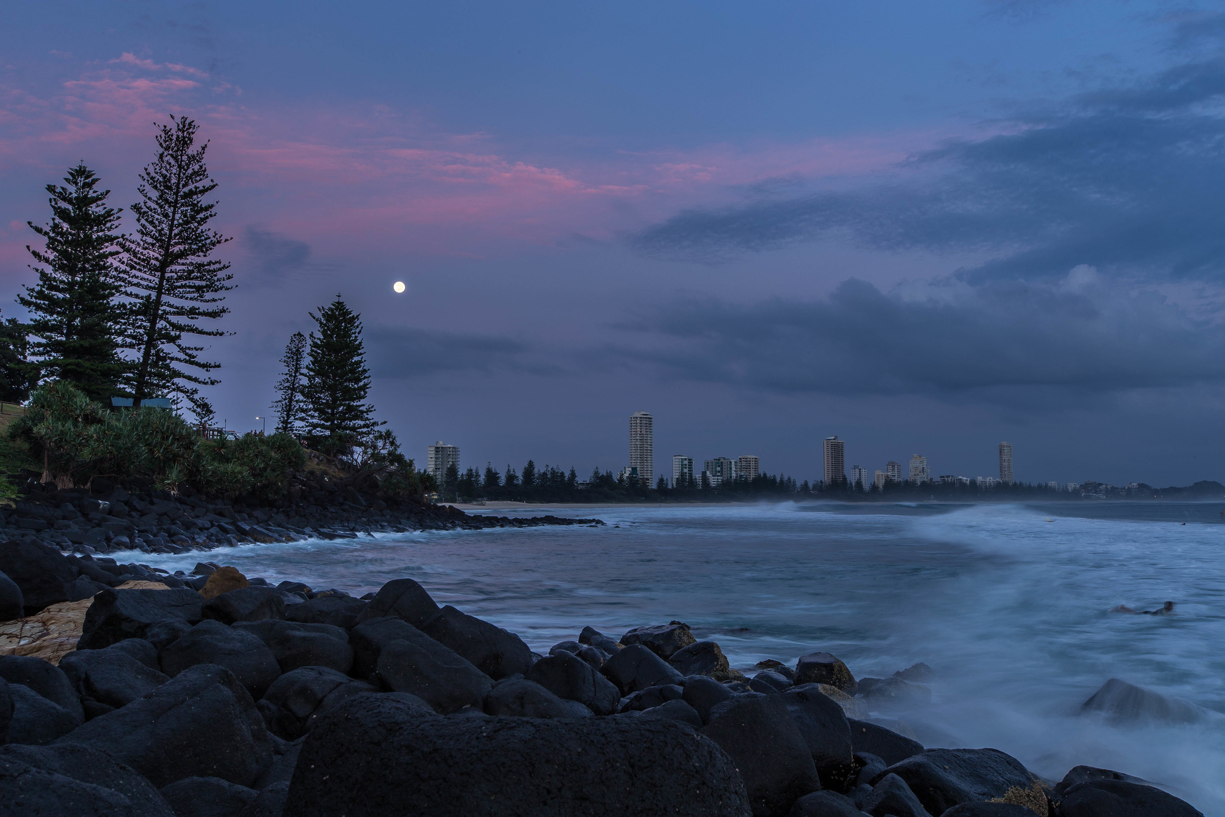 Moon over Burleigh - Gold Coast