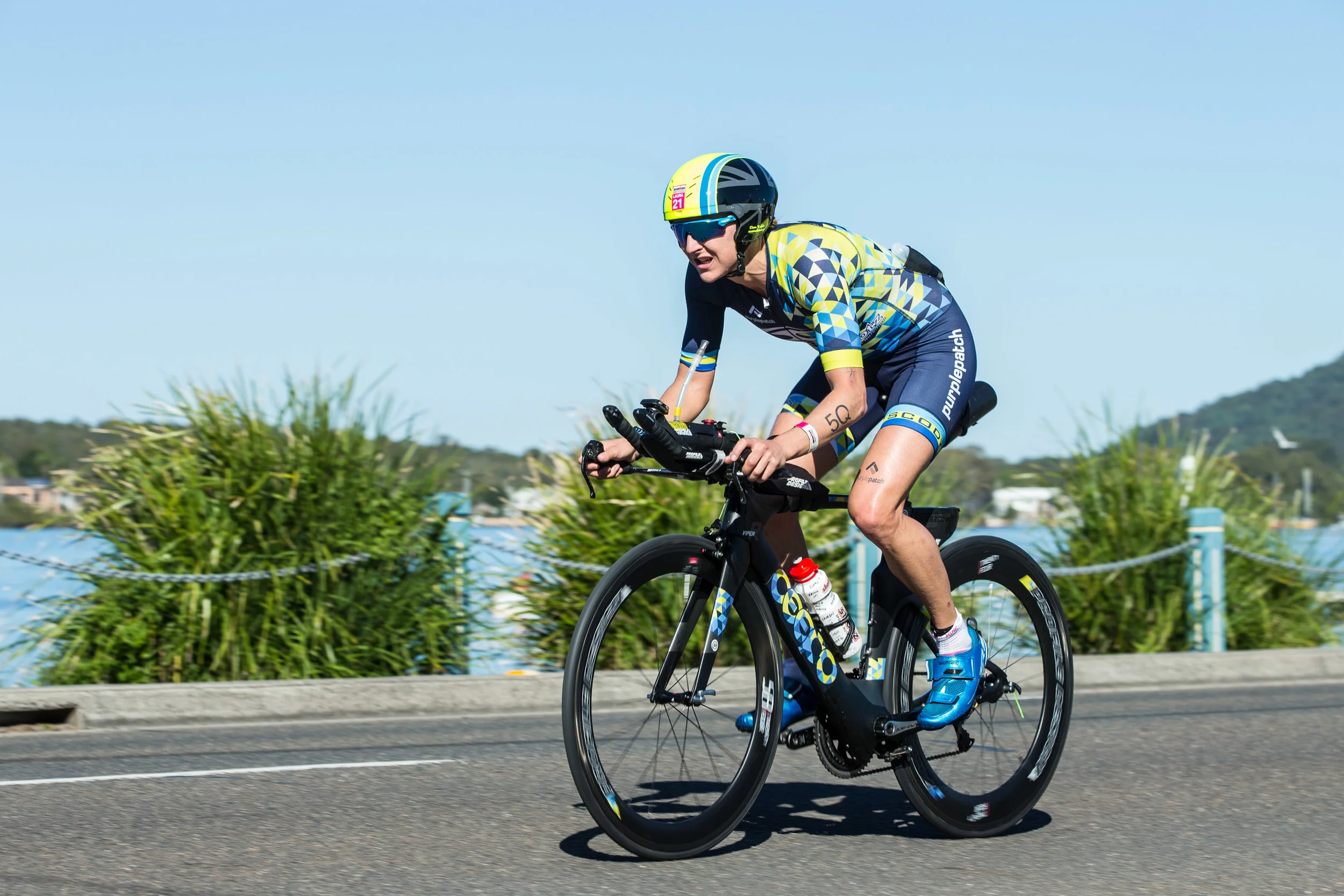 Laura Siddall set up her Ironman Australia title with a dominate bike leg.