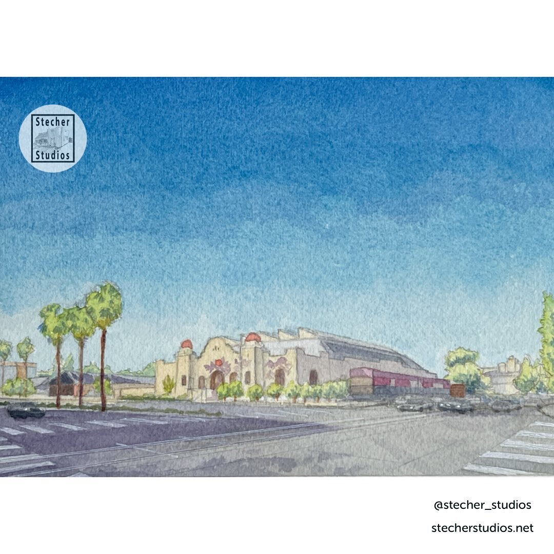 I think I found the composition I want for my 15x22&rdquo; watercolor of the Anaheim Packing House. This is my 5x7&rdquo; rough sketch. 

#watercolor #watercolorpainting #watercolorartist #urbanlandscape  #urbanlandscapepainting #cityscape  #landscap