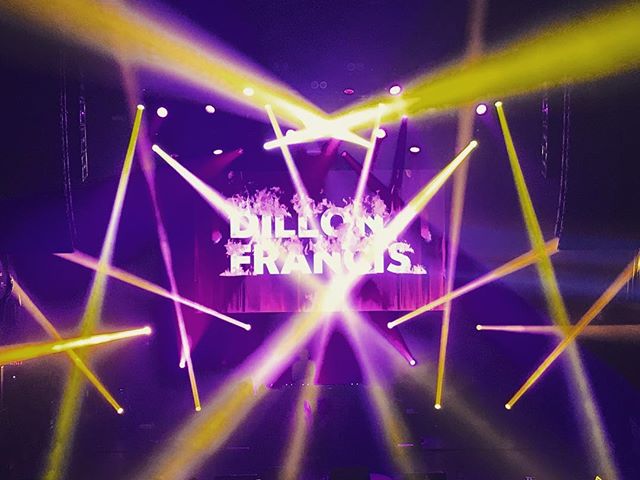 About last night @terminal5nyc &amp; @dillonfrancis  Audio | lighting | projection | video | back line.