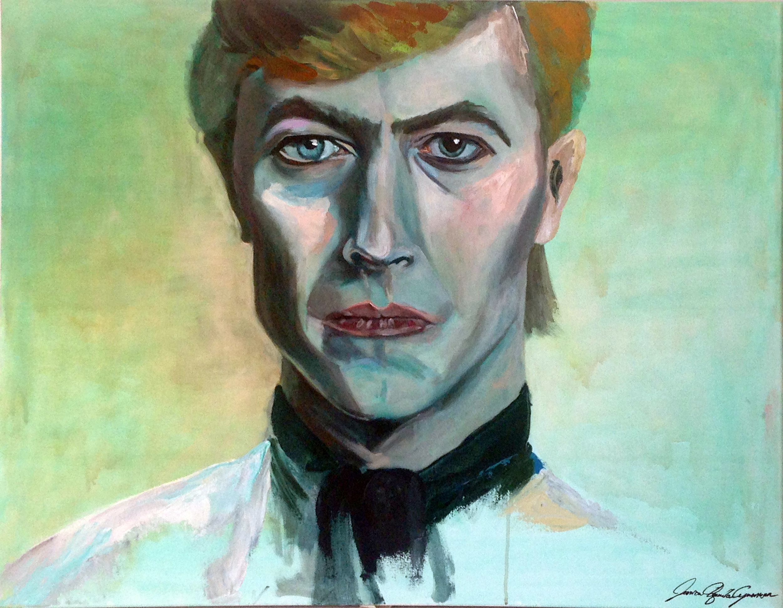 "Bowie," 2014 - Acrylic, 30" x 40"